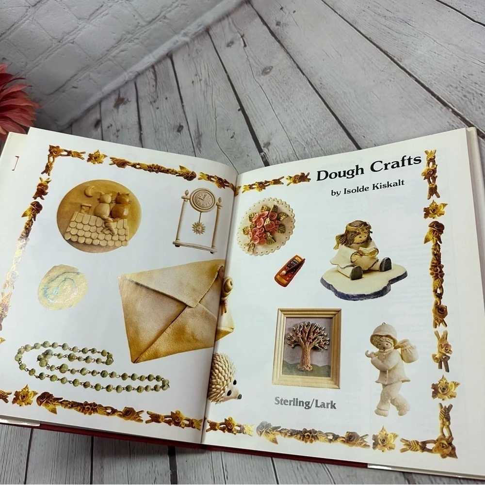 vintage 1991 Dough Crafts hardcover Book